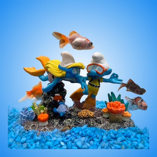 Schlümpfe Taucher Figur