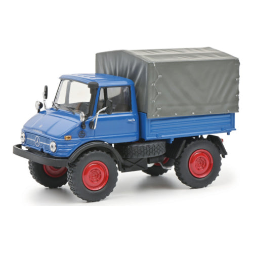 Schuco Unimog 406 Plane Modellauto