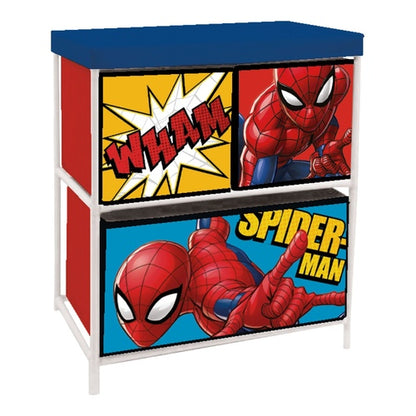 Spiderman Ablagefach drei Schubladen
