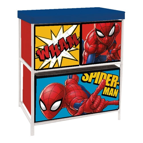 Spiderman Ablagefach drei Schubladen