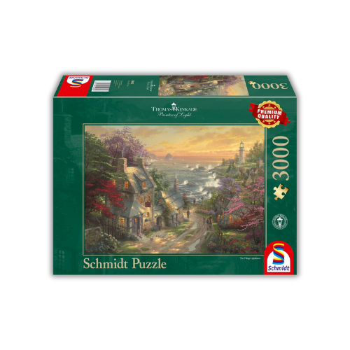 Thomas Kinkade Dörfchen am Leuchtturm