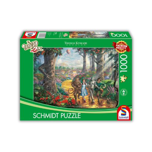 Warner Wizard of Oz, Follow The YELLOW BRICK ROAD, 1000 Teile Puzzle