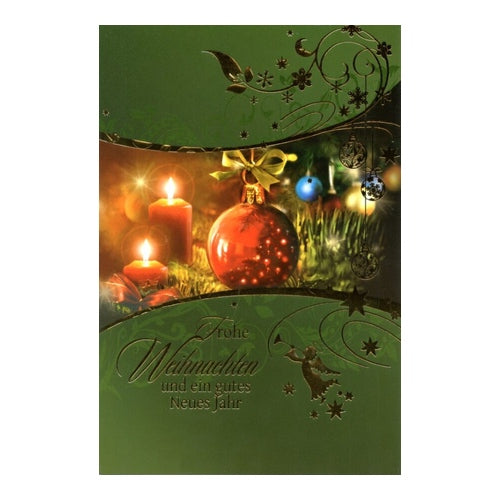 Weihnachtskarten Kerzen Motive Stueck