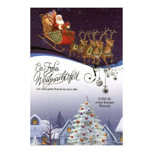 Weihnachtskarten Weihnachtsmann Motive Stueck