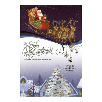 Weihnachtskarten Weihnachtsmann Motive Stueck