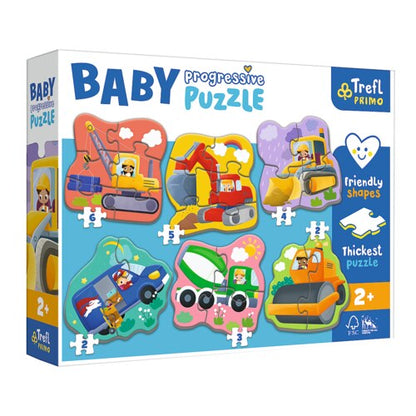 baufahrzeuge primo baby puzzle in
