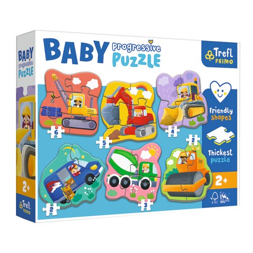 baufahrzeuge primo baby puzzle in