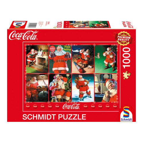 coca cola santa puzzle teile