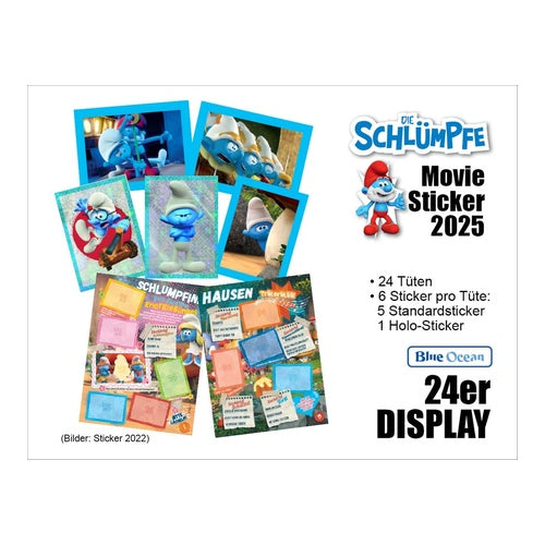 die schluempfe movie sticker er display
