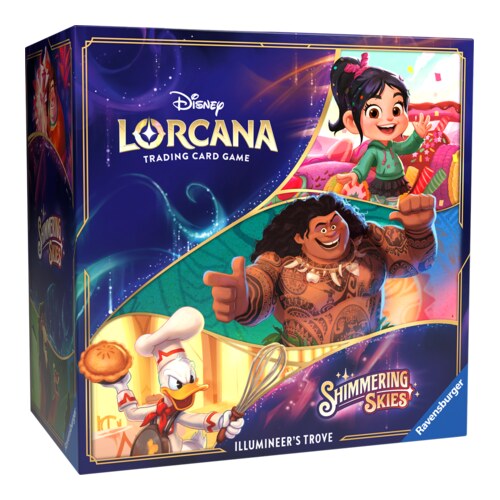 disney lorcana set shimmering skies illumnieers trove set englisch