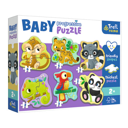 exotische tiere primo baby puzzle in