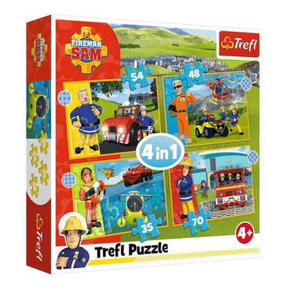 feuerwehrmann sam zur rettung puzzle in
