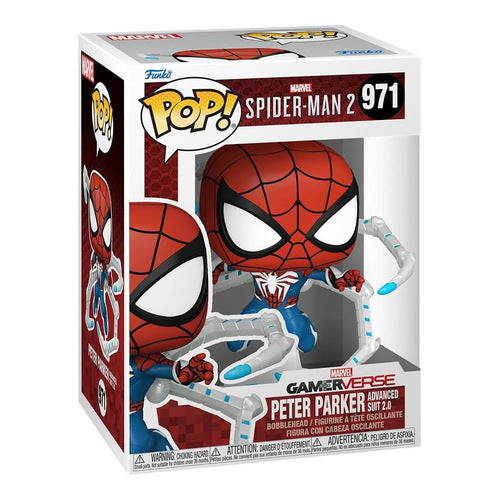 funko pop spiderman peter parker advanced suit
