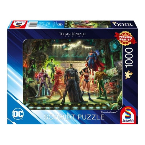 justice league puzzle kinkade collection