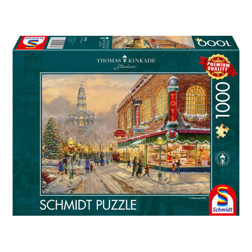 kinkade weihnachtswunsch teile puzzle