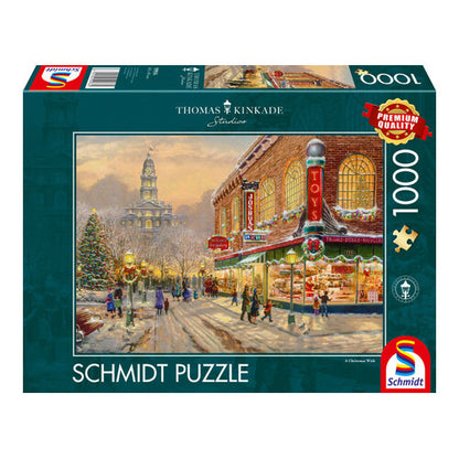 kinkade weihnachtswunsch teile puzzle