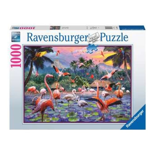 pinke flamingos puzzle