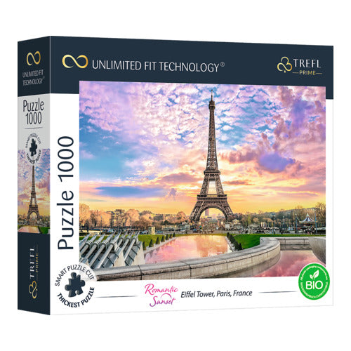 romantic sunset eiffel turm paris frankreich uft puzzle