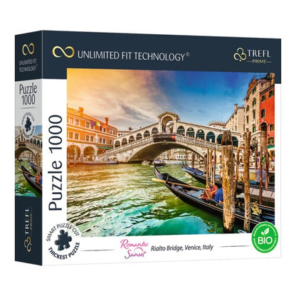 romantic sunset rialto bruecke vendig italien uft puzzle