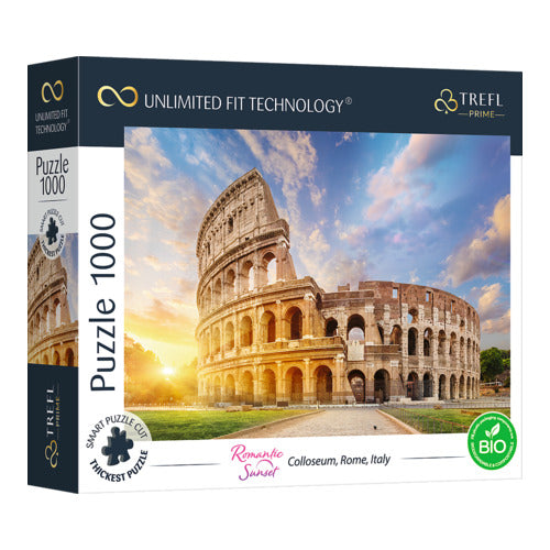 romantic sunset sonnendurchflutetes kolosseum rom italien uft puzzle