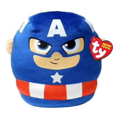 ty marvel captain america squishy beanie plueschkissen