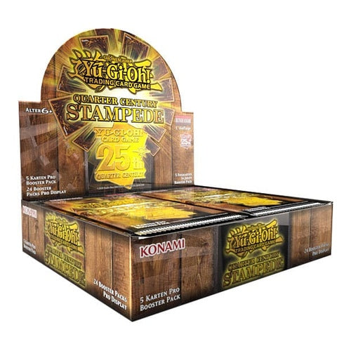 yugioh quarter century stampede booster de er display